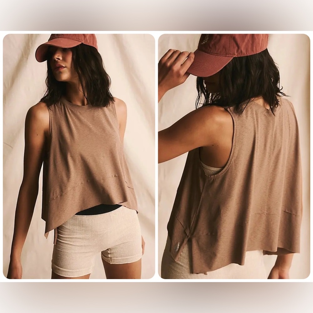NWT FP Movement by Free People Tempo UV Protection Tank - Moonrock